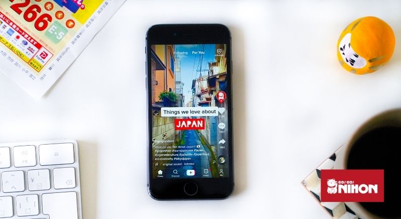 Go Go Nihon TikTok Seite auf einem iPhone